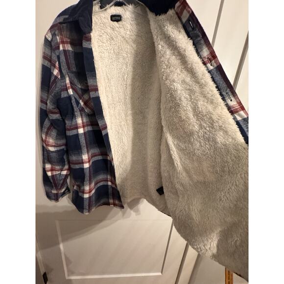 Buffalo David Bitton Jacket Shacket Sz M Plaid Lumberjack Outdoor Lined Workwear - Picture 4 of 12